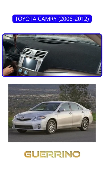 NEYA  TOYOTA CAMRY (2006-2012)TORPİDO KORUMA HALISI MAVİ KENAR ürün görseli 1