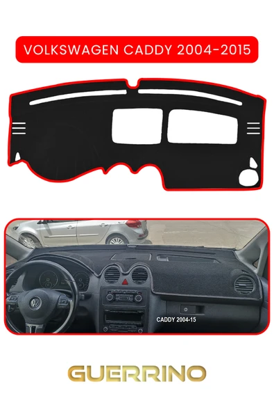 NEYA  VOLKSWAGEN Caddy (2004-2015 )TORPİDO KORUMA HALISI KIRMIZI KENAR ürün görseli 1