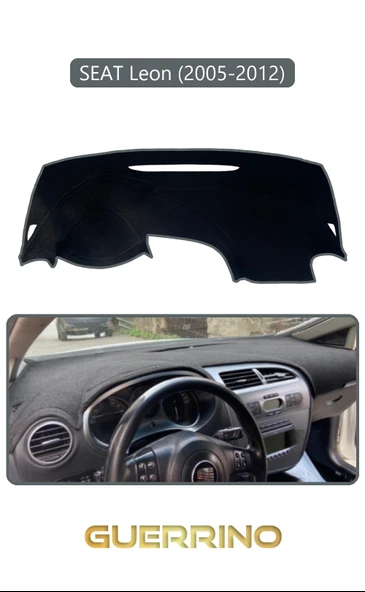 NEYA  SEAT Leon (2005-2012)TORPİDO KORUMA HALISI GRİ KENAR ürün görseli 1