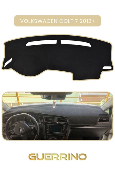 NEYA  VOLKSWAGEN Golf 7 (2012+)TORPİDO KORUMA HALISI BEJ KENAR ürün görseli 1