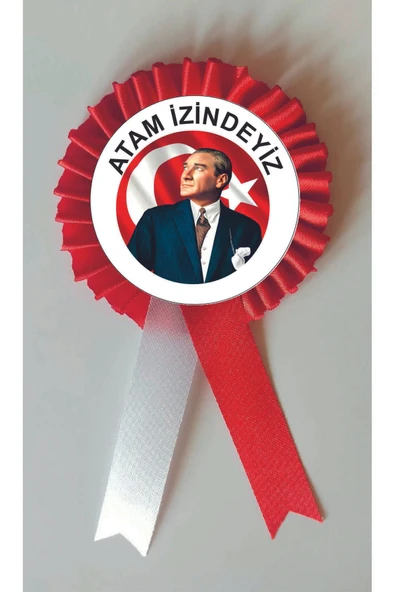 yıldızkurdelaankara ATAM İZİNDEYİZ SATEN KOKART ROZET 10 ADET ürün görseli 1