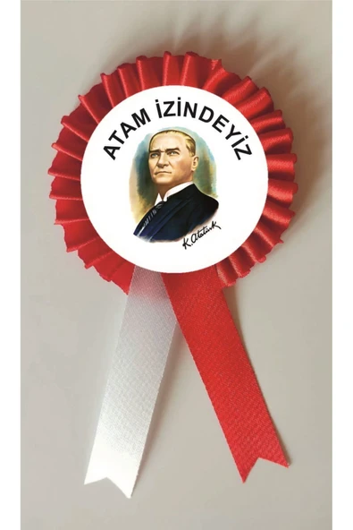 yıldızkurdelaankara ATAM İZİNDEYİZ SATEN KOKART ROZET 10 ADET ürün görseli 1