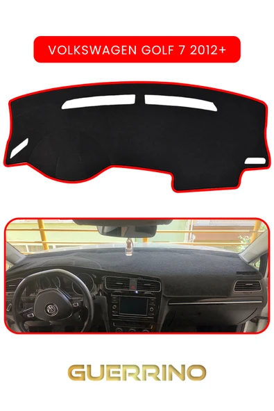 NEYA  VOLKSWAGEN Golf 7 (2012+)TORPİDO KORUMA HALISI KIRMIZI KENAR ürün görseli 1
