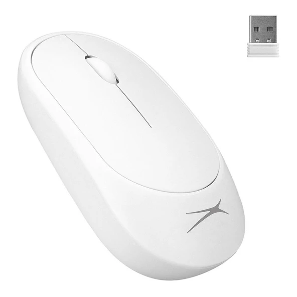 Altec Lansing ALBM7314 Beyaz 2.4GHz USB 1200DPI Alkalin Pilli Kablosuz Mouse ürün görseli 1