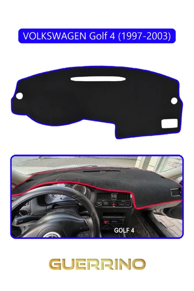 NEYA  VOLKSWAGEN Golf 4 (1997-2003) TORPİDO KORUMA HALISI MAVİ KENAR ürün görseli 1
