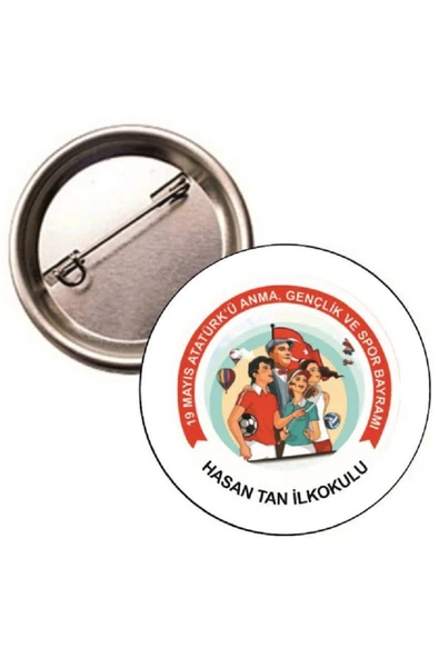 yıldızkurdelaankara 19 MAYIS BUTON ROZET 20 ADET 58MM ürün görseli 1