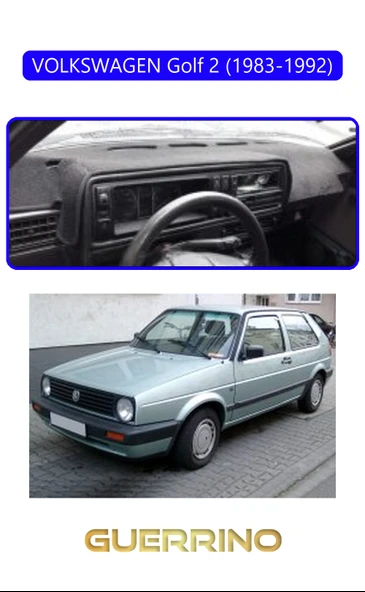 NEYA  VOLKSWAGEN Golf 2(1983-1992)TORPİDO KORUMA HALISI MAVİ KENAR ürün görseli 1
