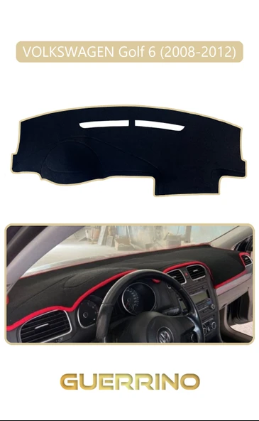 NEYA  VOLKSWAGEN Golf 6 (2008-2012)TORPİDO KORUMA HALISI BEJ KENAR ürün görseli 1