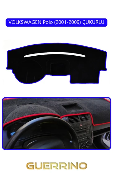 NEYA  VOLKSWAGEN Polo (2001-2009) ÇUKURLUTORPİDO KORUMA HALISI MAVİ KENAR ürün görseli 1
