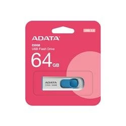 Adata C008-64GB 64GB USB2.0 Classic (White + Blue) Flash Bellek - Resim 4