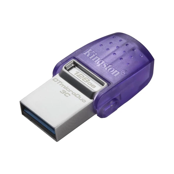 Kingston DTDUO3CG3-128GB DataTraveler microDuo 3C 200MB-s dual USB-A + USB-C Flash Bellek ürün görseli 1