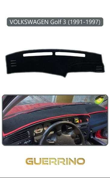 NEYA  VOLKSWAGEN Golf 3 / Vento / Jetta (1991-1997)TORPİDO KORUMA HALISI GRİ KENAR ürün görseli 1