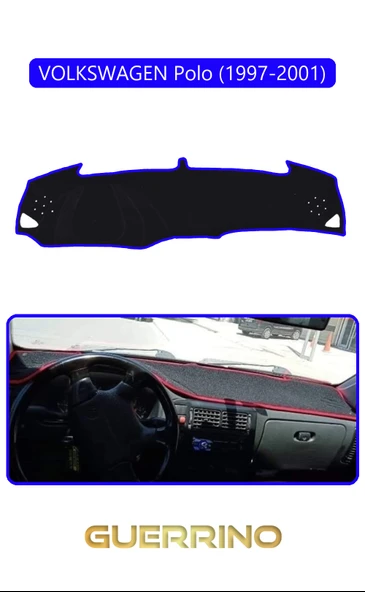 NEYA  VOLKSWAGEN Polo (1997-2001)TORPİDO KORUMA HALISI MAVİ KENAR ürün görseli 1