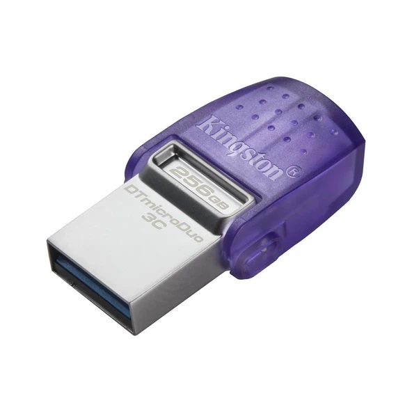 Kingston DTDUO3CG3-256GB DataTraveler microDuo 3C 200MB-s dual USB-A + USB-C Flash Bellek ürün görseli 1