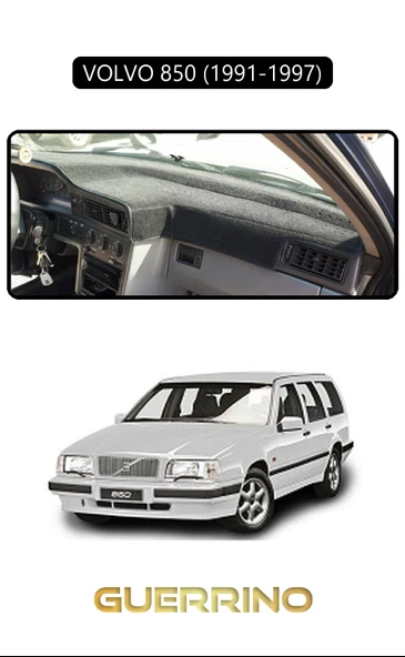 NEYA  VOLVO 850 (1991-1997)TORPİDO KORUMA HALISI SİYAH KENAR ürün görseli 1