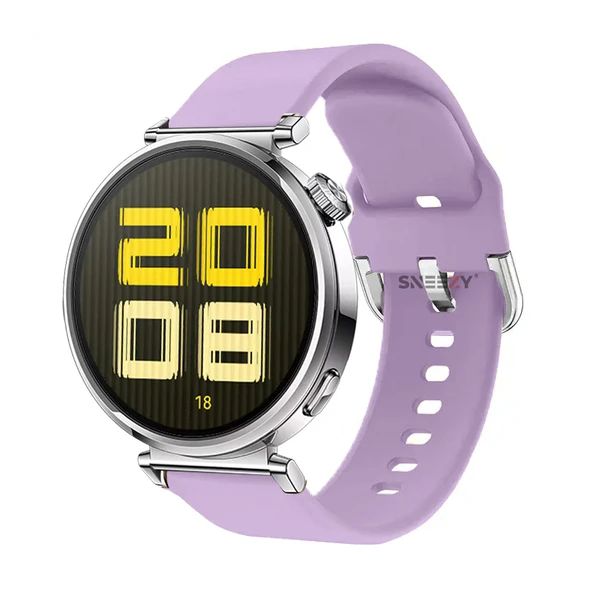 Huawei Watch GT5 41mm İle Uyumlu Yumuşak PureLux Soft Tokalı Silikon Kordon  Lila ürün görseli 1
