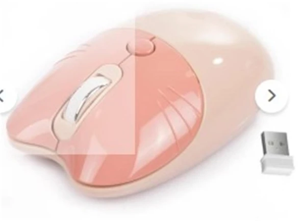 Ndneed sevimli Kedi Kablosuz Sütlü Çay Bluetooth Mouse ürün görseli 1