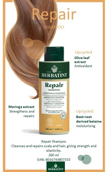 Herbatint Repair Shampoo 260 ml - Resim 2