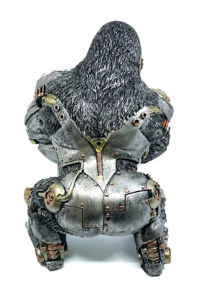 Steampunk Goril King Kong Biblo 25 Cm - Resim 7
