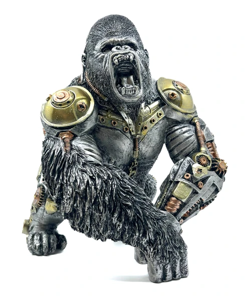 Steampunk Goril King Kong Biblo 25 Cm - Resim 3
