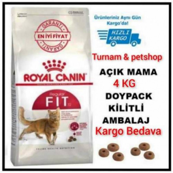 Royal Canin FHN Fit 32 Yetişkin Kedi Maması 4 KG (AÇIK MAMA) SKT : 05.2027 ürün görseli 1