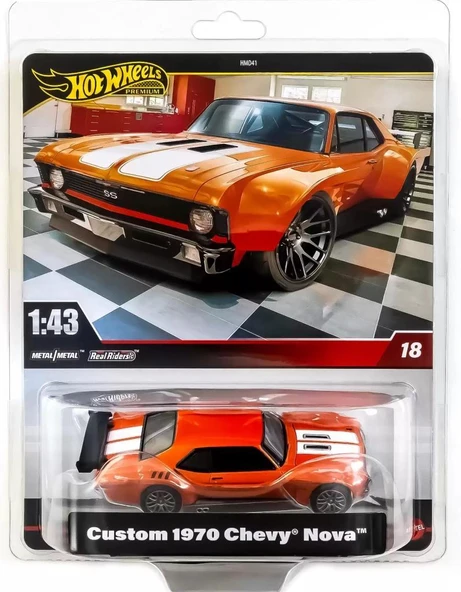 Hot Wheels Premium CUSTOM 1970 CHEVY NOVA HWG03 - HMD44 ürün görseli 1