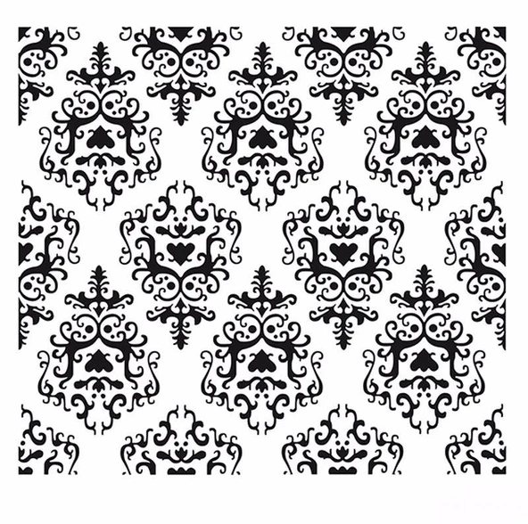 HOME DECOR MİNİ STENCIL HDM-80 25X25 ürün görseli 1