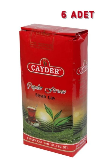 ÇAYDER Firuze Ilk Hasat Çayı Siyah Dökme Çay 1 Kg (6 Adet) ürün görseli 1