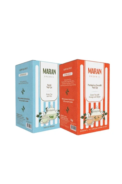 MARAN Portakallı ve Naneli Yeşil Çay 2'li 300 Gr ürün görseli 1