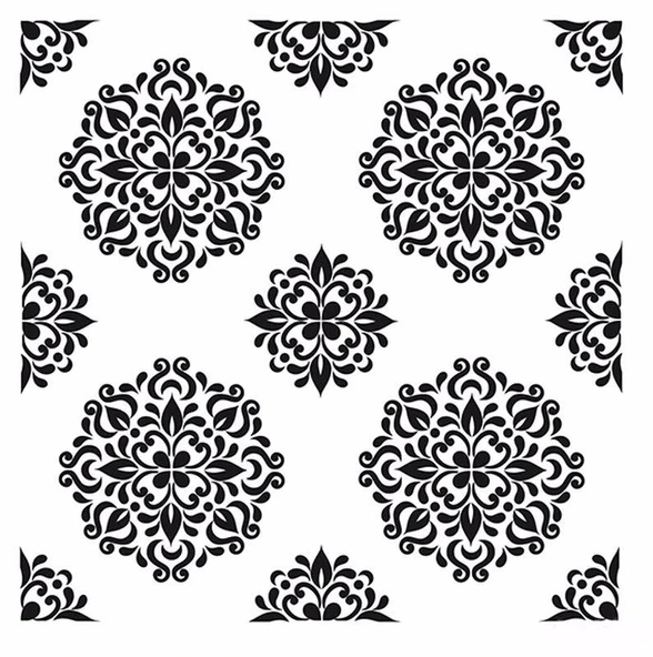 HOME DECOR MİNİ STENCIL HDM-68 25X25 ürün görseli 1