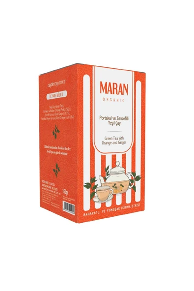 MARAN Portakallı ve Zencefilli Yeşil Çay 150Gr ürün görseli 1
