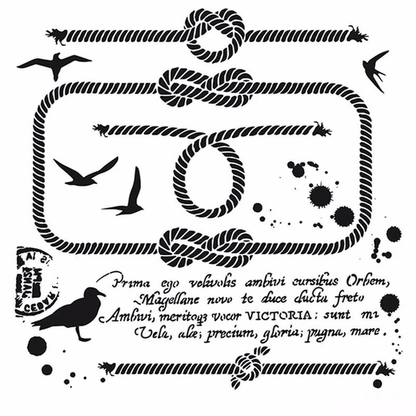 HDM62 Home Dekor Midi Stencil (25X25) ürün görseli 1