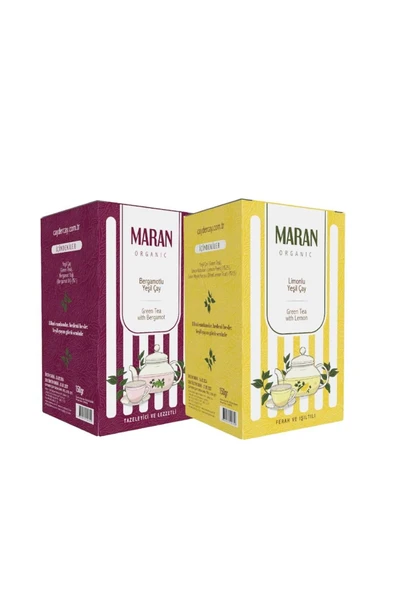 MARAN Limon ve Bergamotlu Yeşil Çay 2'li 300 Gr ürün görseli 1