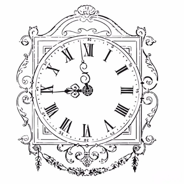 HOME DECOR MİNİ STENCIL HDM-63 25X25 ürün görseli 1