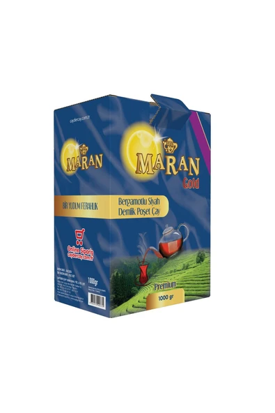 MARAN Bergamotlu Siyah Demlik Poşet Çay 1 Kg 20 gr ürün görseli 1