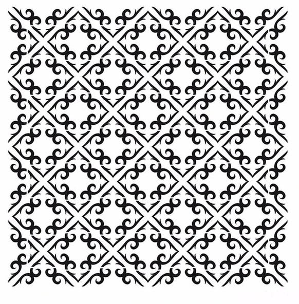 HOME DECOR MİNİ STENCIL HDM-91 25X25 ürün görseli 1