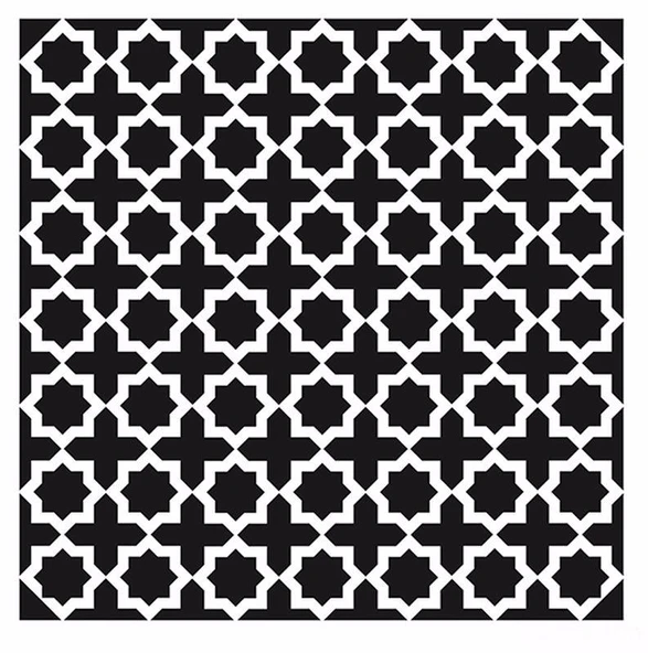 HOME DECOR MİNİ STENCIL HDM-100 25X25 ürün görseli 1
