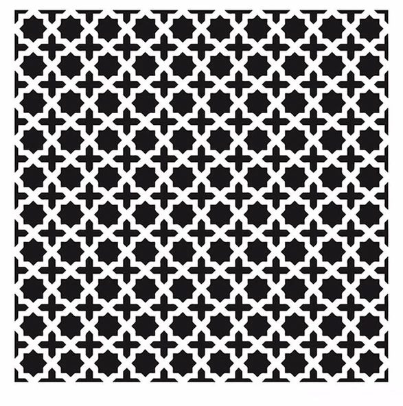 HOME DECOR MİNİ STENCIL HDM-92 25X25 ürün görseli 1