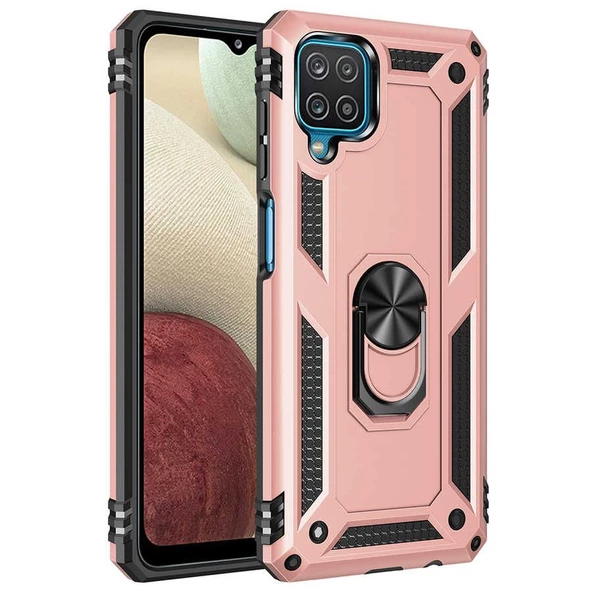 Gpack Samsung Galaxy M32 4G Kılıf Vega Tank Standlı Yüzüklü Mıknatıslı ürün görseli 1