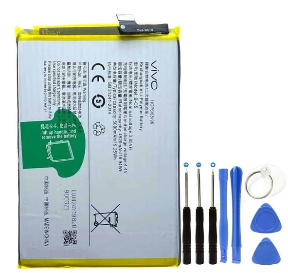 Vivo Y20s Pil Batarya B-05 +Tamir Set 5000 mAh ürün görseli 1