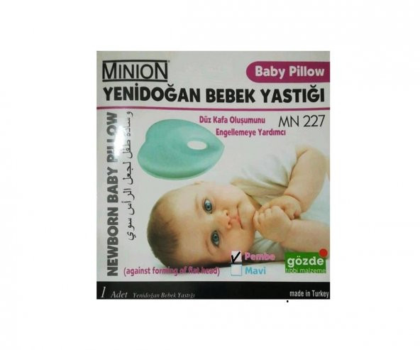 Minion Yenidoğan Bebek Yastığı Pembe ürün görseli 1