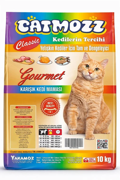 Mıx Gourmet Karışık Yetişkin Kedi Maması 10 Kg ürün görseli 1