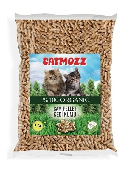 Catmozz Doğal Organik Çam Peleti Kedi Kumu 5 Lt. ürün görseli 1
