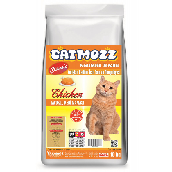 CatMozz Tavuklu Yetişkin Kedi Maması 10 Kg ürün görseli 1