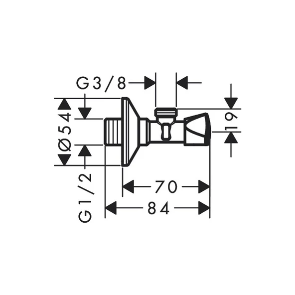 Hansgrohe Ara Musluk E 3/8 Çıkış - Resim 2