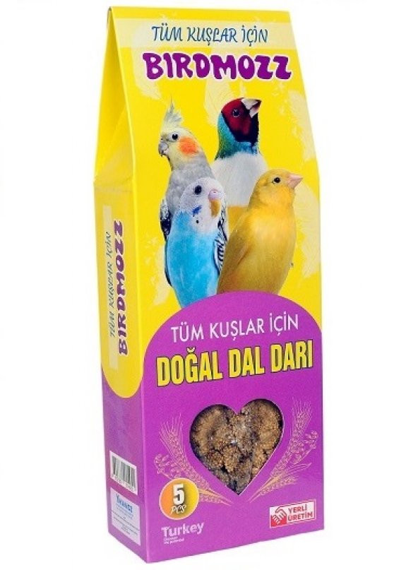 Birdmozz Doğal SARI Dal Darı 5 li Paket 1 Adet ürün görseli 1