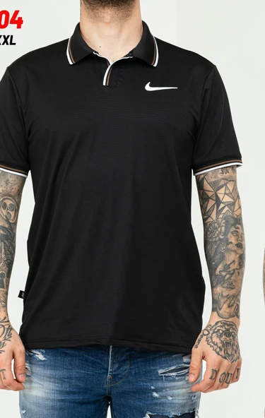 Nike EF-4504 Erkek Polyester Mesh Polo Yaka T-Shirt ürün görseli 1