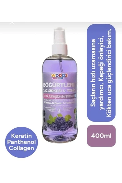 Woops Böğürtlenli Sirke & Saç Toniği 400 ml ürün görseli 1