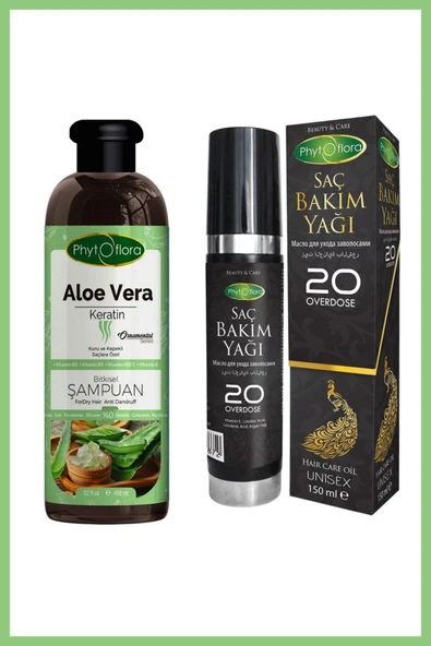 Phytoflora Saç Bakım Seti (Kuru-Yıpranmış Saçlar İçin) ürün görseli 1