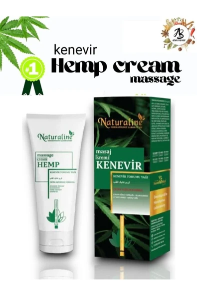 aleyna baharat Hemp Cream Massage Cream Kenevir Tohumu Yağı Kremi ürün görseli 1